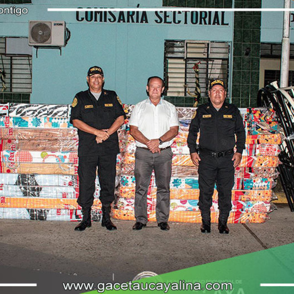 Entrega Significativa en Atalaya: Colchones y Camarotes para la Comisaría impulsan labor eficiente de las fuerzas policiales