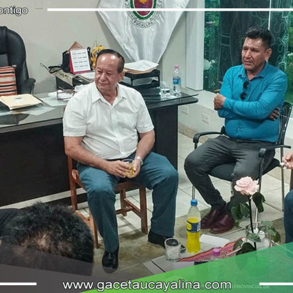 Alcalde de Atalaya, Francisco de Asís Mendoza de Souza, se suma a reunión crucial para la solución de problemáticas en AA.HH.