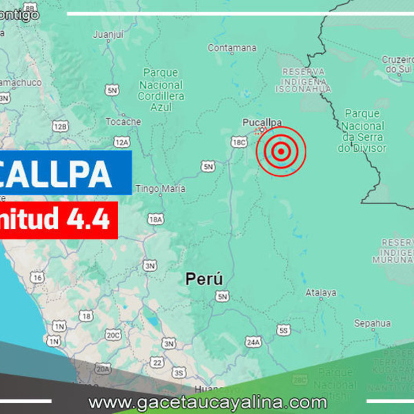 Sismo de magnitud 4.4 estremece Ucayali sin causar daños, pero autoridades instan a la preparación ante eventualidades