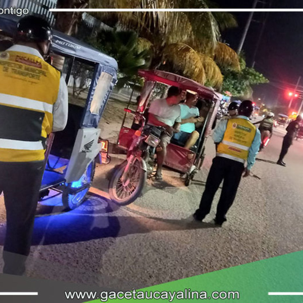 Operativo conjunto con la PNP para prevenir ilícitos y garantizar la seguridad en el tránsito en la ciudad de Pucallpa