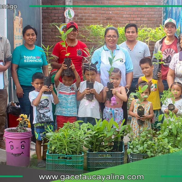 Municipalidad de Atalaya fomenta áreas verdes en escuelas locales