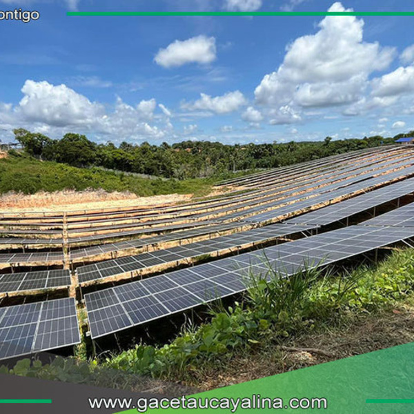 Provincia de Ucayali respalda proyectos sostenibles con planta de energía solar