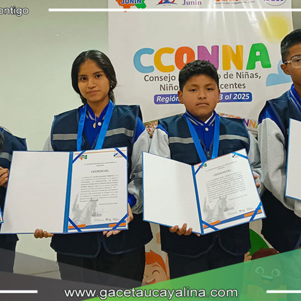 Satipo: Integrantes del CCONNA regional son homenajeados por su labor