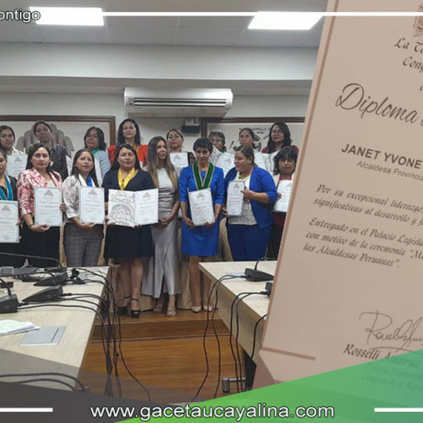 Janet Castagne Recibe Prestigioso Reconocimiento por su Gestión en Coronel Portillo