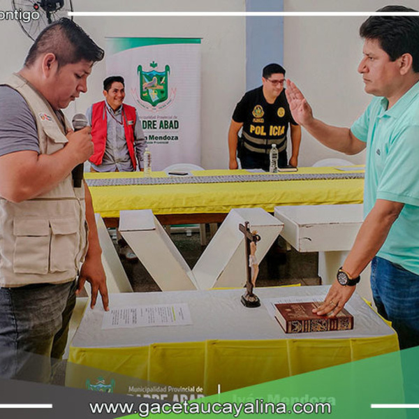 Alcalde Econ. Iván Mendoza juramenta como presidente de la Instancia Provincial de Concertación