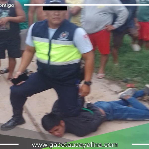 Serenazgo de Coronel Portillo Captura a Sujeto Armado en Operativo Policial