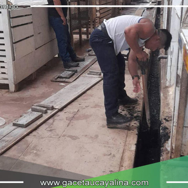 Municipalidad de Ucayali realiza importantes mejoras en el mercado Sr. de los Milagros