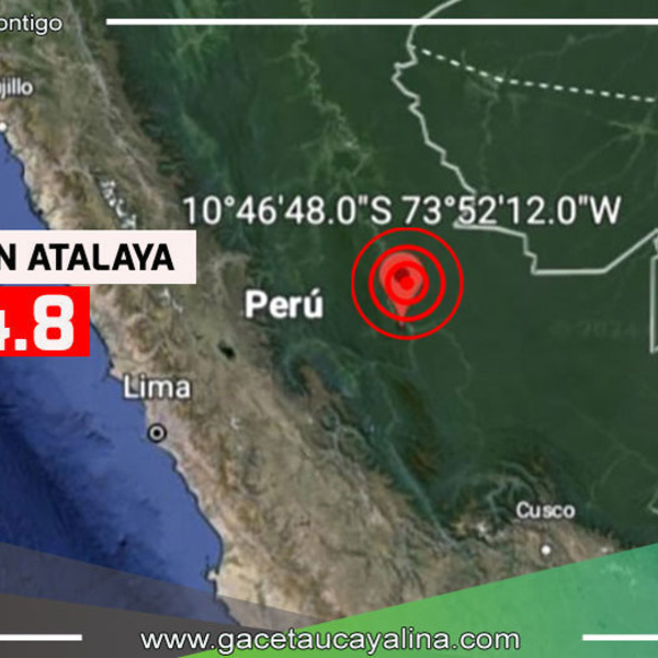 Sismo de Magnitud 4.8 Estremece la Ciudad y Provincia de Atalaya