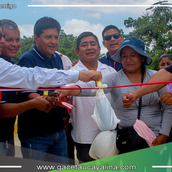 Inauguran seis puentes en Alexander Von Humboldt para beneficiar a agricultores