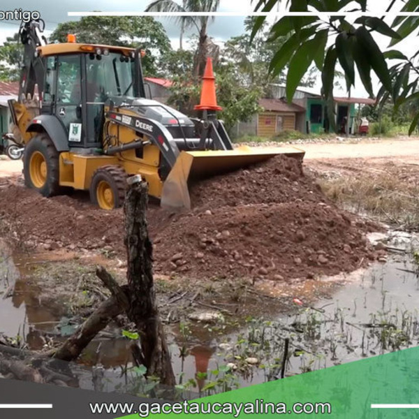 Municipalidad Provincial Realiza Trabajos de Relleno de Terrenos en Juntas Vecinales