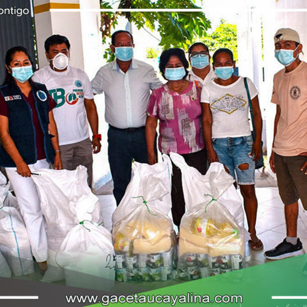 Entrega de canastas de víveres para combatir la tuberculosis en Atalaya