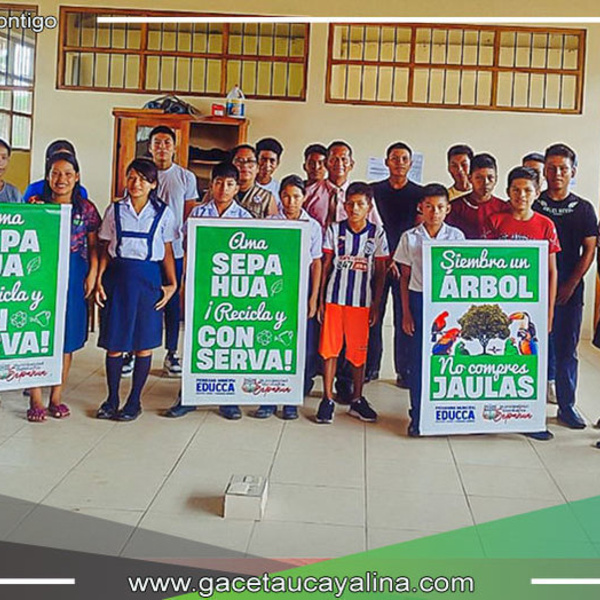 Alcalde John Salcedo Ríos promueve ciudadanía ambiental en escuelas de Sepahua