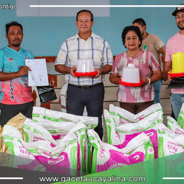 Municipalidad de Atalaya Impulsa Desarrollo con Entrega de Alimentos Balanceados y Abono