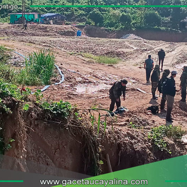 Exitosa operación conjunta desmantela minería ilegal en Puerto Inca