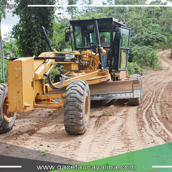 Municipio de Irazola avanza en el mejoramiento de trocha carrozable El Porvenir-Nuevo Amanecer