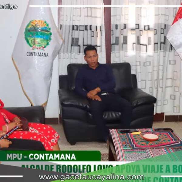 Alcalde de Ucayali apoya viaje de atleta a campeonato internacional