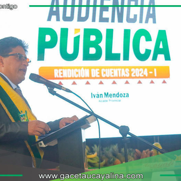 Alcalde Iván Mendoza rinde cuentas y recibe respaldo masivo en evento histórico en Aguaytía