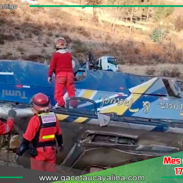 Nueve fallecidos y diez heridos en accidente en la carretera Tarma - La Oroya