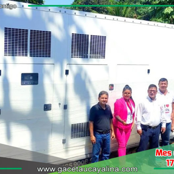 Contamana Asegura Suministro Eléctrico con Generador de 800 KW