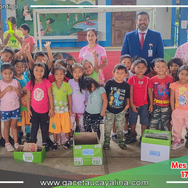 Gestión municipal impulsa prácticas eco-amigables en el nivel inicial en Sepahua