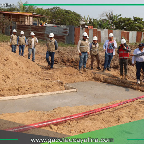 Municipalidad de Yarinacocha realizó constatación de inicio de obra 