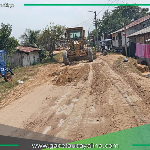 Municipalidad de Ucayali Realiza Mantenimiento de Vías en Contamana