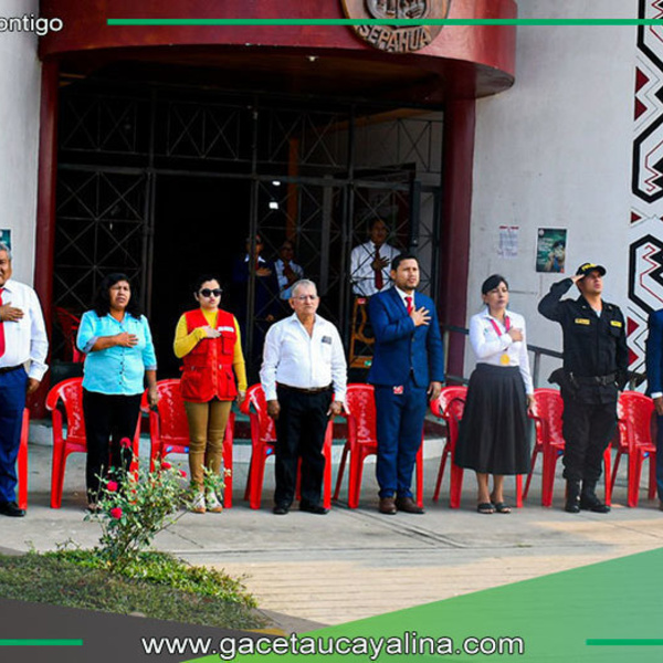 Conmemoran Día de la Defensa Nacional en el distrito de Sepahua