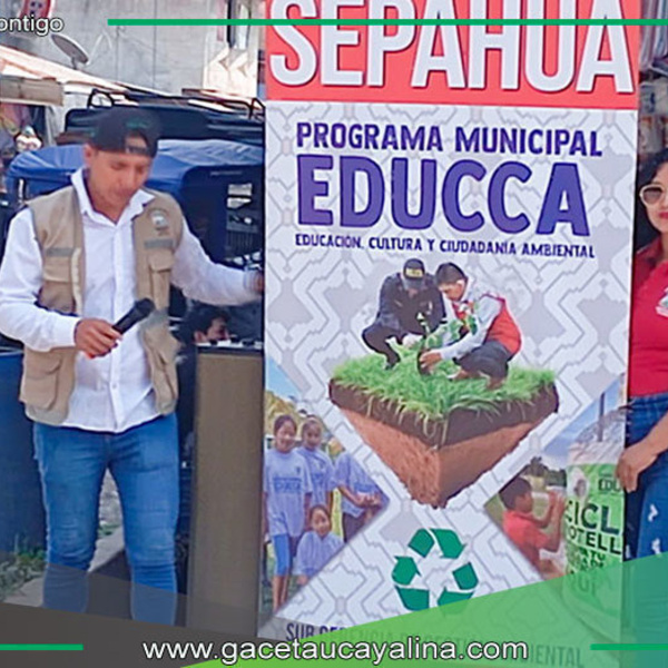Sepahua impulsa campaña para proteger ríos y reducir residuos