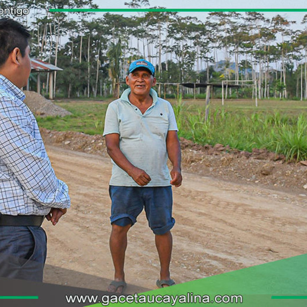 Supervisión de trabajos viales en Barrio Valle del Encanto: Hacia un Sepahua más conectado