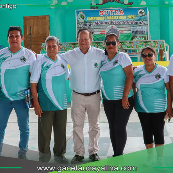 Alcalde de Atalaya apadrina Campeonato Magisterial 2024