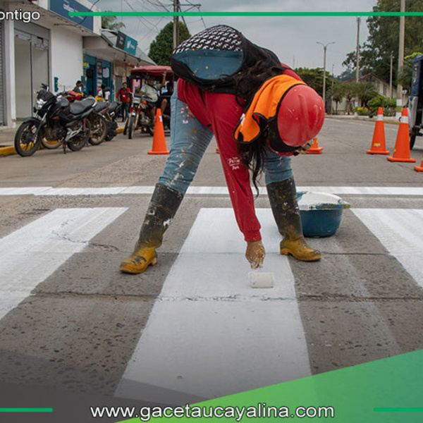 Municipalidad refuerza señalización vial para prevenir accidentes urbanos en Atalaya