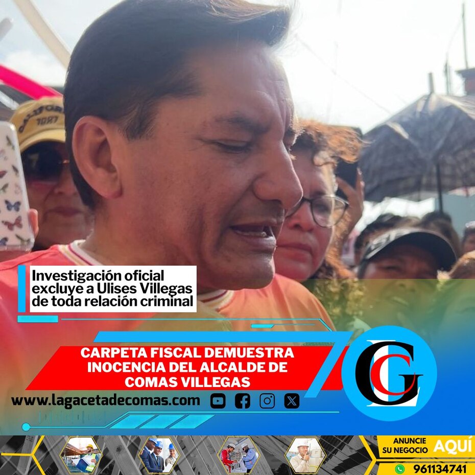 Carpeta fiscal demuestra inocencia del alcalde de Comas