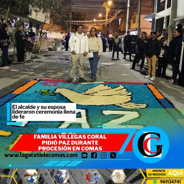 Familia Villegas Coral pidió paz durante procesión en Comas