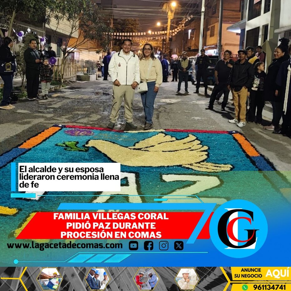 Familia Villegas Coral pidió paz durante procesión en Comas