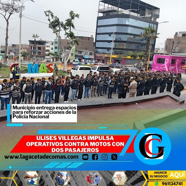 Ulises Villegas impulsa operativos contra motos con dos pasajeros