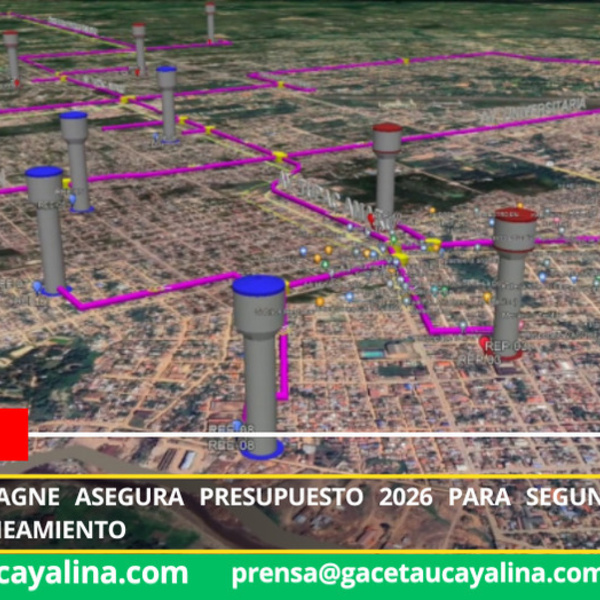 Alcaldesa Castagne asegura presupuesto 2026 para segunda etapa de proyecto de Saneamiento