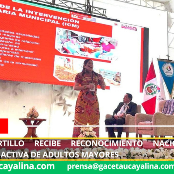 Coronel Portillo recibe reconocimiento nacional por participación activa de adultos mayores