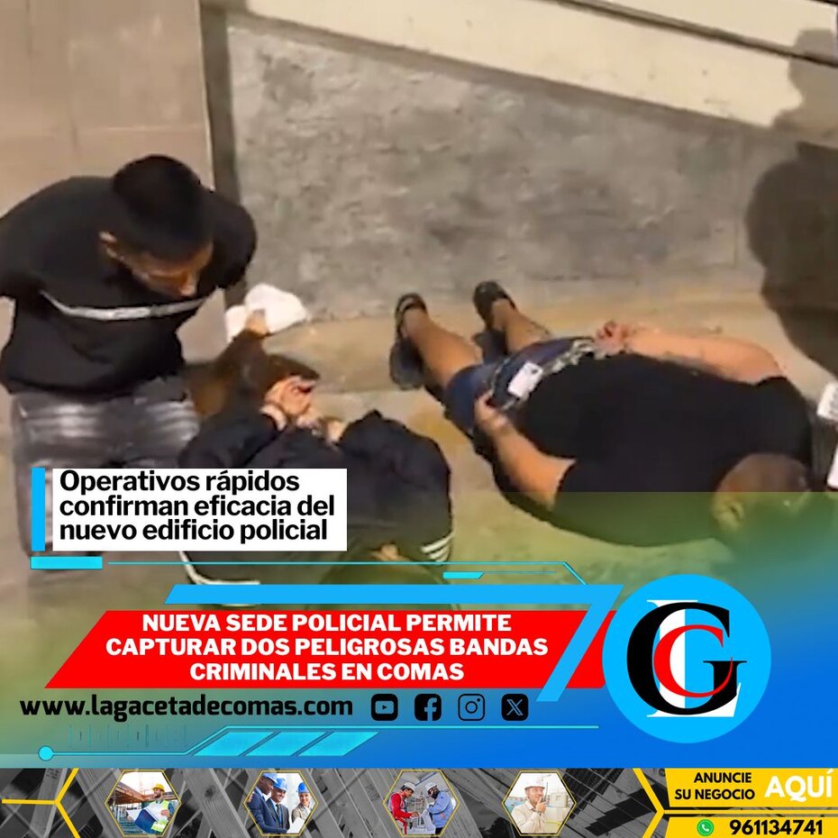 Nueva sede policial permite capturar dos peligrosas bandas criminales en Comas