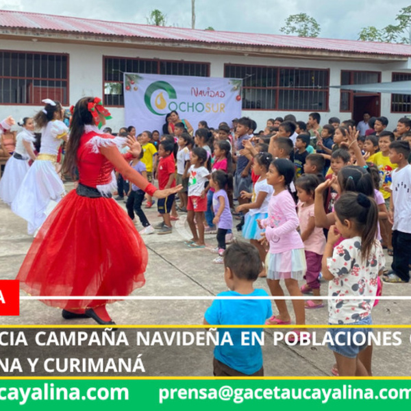 Ocho Sur inicia campaña navideña en poblaciones originarias de Nueva Requena y Curimaná