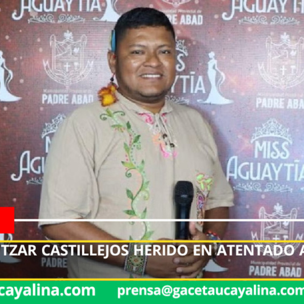 Periodista Mitzar Castillejos herido en atentado armado en Aguaytía