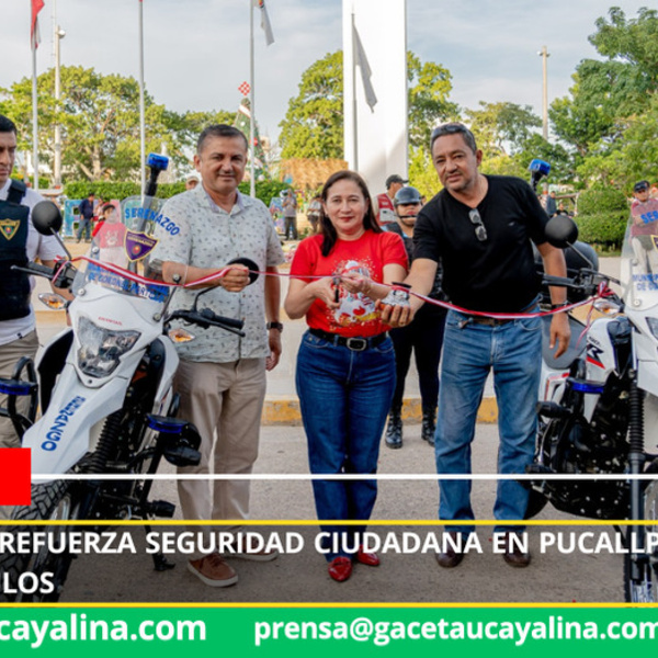 Municipalidad refuerza seguridad ciudadana en Pucallpa con nueva flota de vehículos