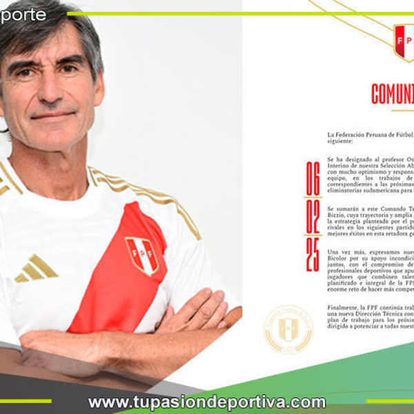 Óscar Ibáñez es nombrado entrenador interino de la Selección Peruana