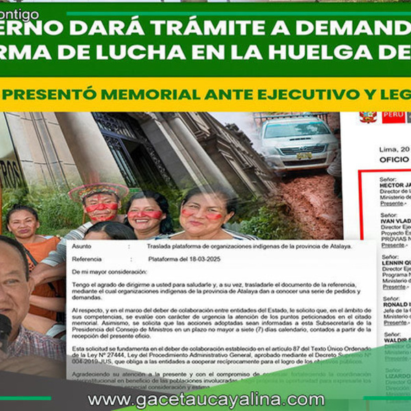 Alcalde atalayino Logra fondos para carretera Atalaya-Puerto Ocopa