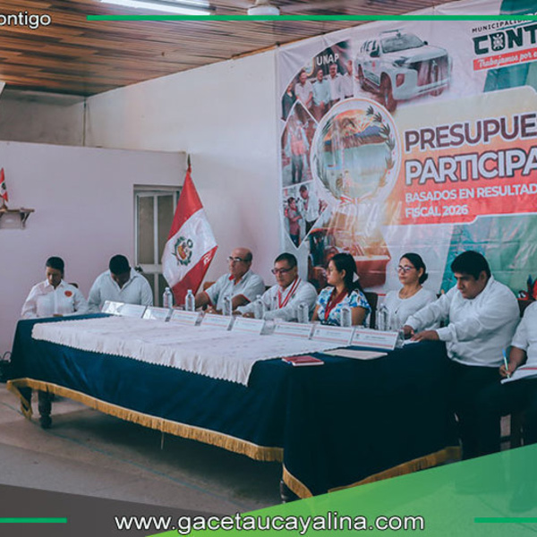 Contamana inicia Presupuesto Participativo para 2026