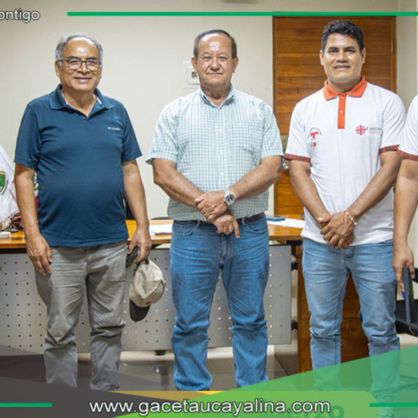 Alcalde de Atalaya se reúne con Cáritas para proyecto Amazonia Resiliente
