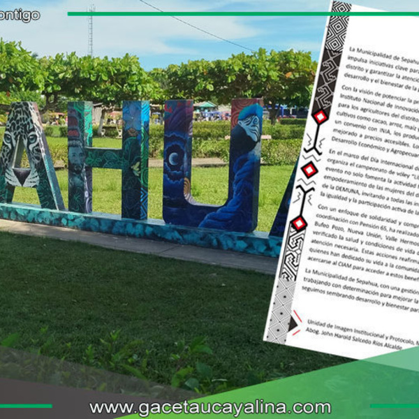 Municipalidad de Sepahua impulsa agro, deporte y apoyo a adultos mayores
