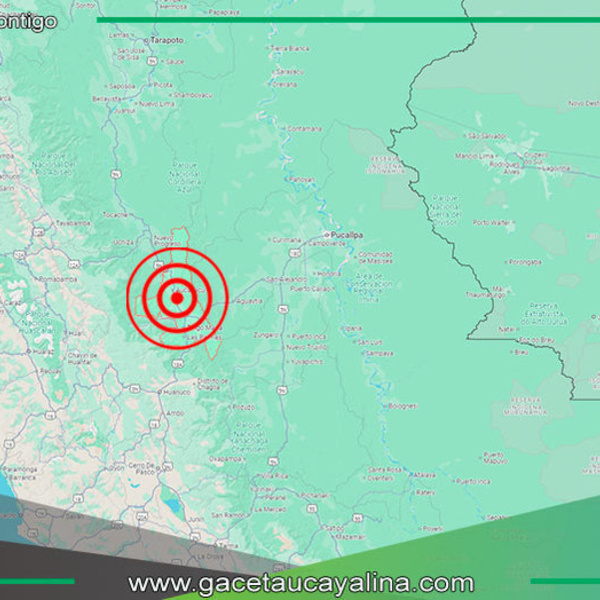 Esta mañana Sismo de magnitud 5.3 remeció Huánuco sin causar daños