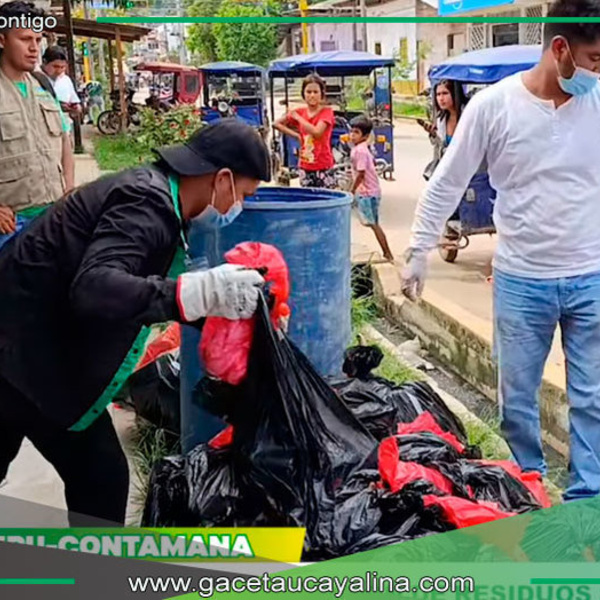 Contamana realiza estudio sobre residuos sólidos en la ciudad