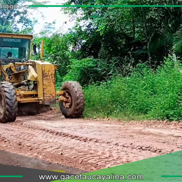 Municipalidad de Ucayali - Contamana impulsa mantenimiento de vía rural