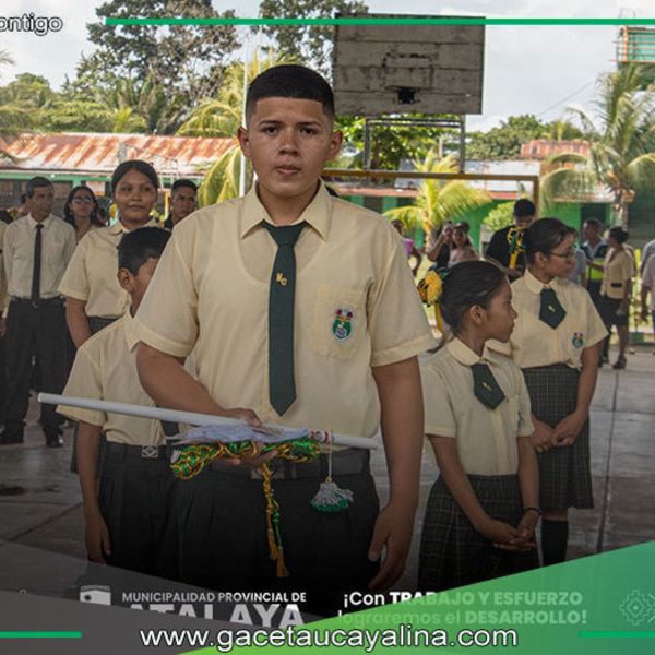 Municipalidad de Atalaya juramenta brigadieres en colegio Mariscal Cáceres